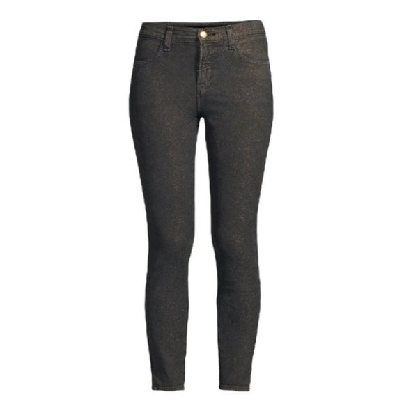 J Brand Alana black High-Rise Glittery Skinny Jeans size 26 - Picture 1 of 16
